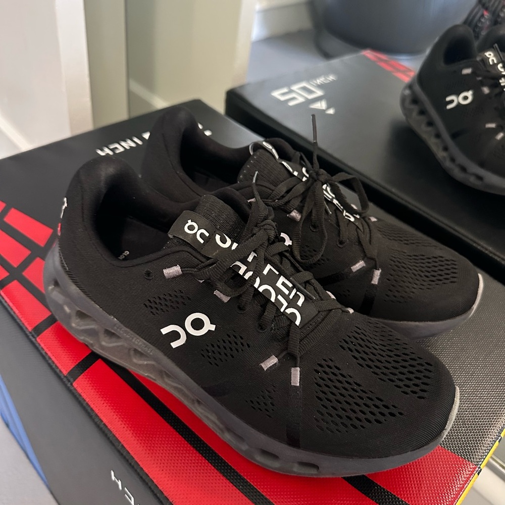 On Running Black Athletic Shoes